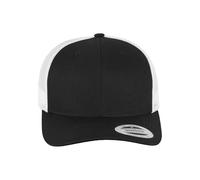 Flexfit Retro Trucker 2-Tone Gorra de béisbol, Opaco, Negro y Blanco, Talla única Unisex Adulto