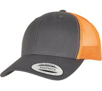 Flexfit Gorra Retro Trucker 2-Tone Charcoal/Neon Orange Einheitsgröße