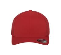 Flexfit Mütze Tactel Mesh - Gorra de Ciclismo para Hombre, Color Rojo, Talla L/XL
