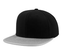 Flexfit Gorra Snapback Metálica Visera Botón Plateada Unisex