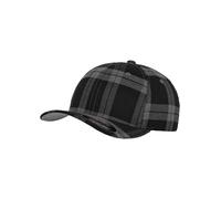 Flexfit Gorra 'Tartan Plaid' gris oscuro / negro 60-61 gris oscuro / negro
