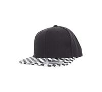 Flexfit Gorra Unisex 6089cb-checkerboard Snapback, Blanco/Negro, Talla única