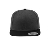 Flexfit Gorra Unisex clásica Snapback de 2 Tonos, para Hombre y Mujer, Disponible en 17 Colores, Talla única, carbón y Negro, Talla única