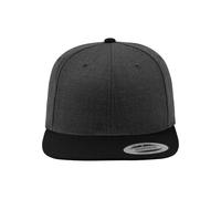 Flexfit Gorra Unisex clásica Snapback de 2 Tonos, para Hombre y Mujer, Disponible en 17 Colores, Talla única, carbón y Negro, Talla única