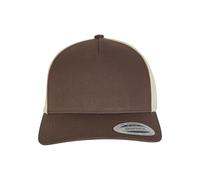 Flexfit 6506t-5-panel Retro Trucker 2-Tone Cap Gorra de béisbol, Mustang/Beige, Talla única Unisex Adulto