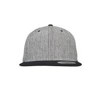 Flexfit – Gorra unisex Solid Snapback – Negro jaspeado/Negro – Talla única