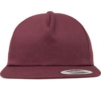 Flexfit Gorra Unstructured 5-Panel Snapback Maroon Einheitsgröße