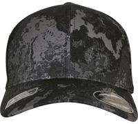 Flexfit Gorra Veil Camo Camuflaje Unisex Poseidon Negro S-M