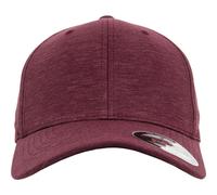 Flexfit Gorro Natural Melange Original 6Panel Clásico Negro Burdeos Basecap
