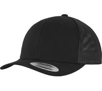 Flexfit 6606-RetroTrucker Gorra de béisbol Unisex Adulto, Negro, Talla única
