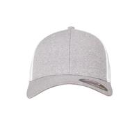 Flexfit Melange Mesh, Gorra Unisex Adulto, Heather/white, Talla Única