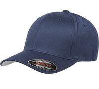 Flexfit Gorra Ajustada de béisbol atlética para Hombre Sombrero, Opaca, Azul Marino, L/XL