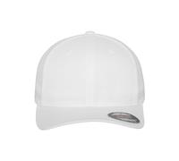 Flexfit Mesh Trucker Cap Gorra de béisbol, Unisex Adulto, Blanco, S/M