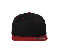Flexfit Mütze Classic Snapback 2-tone - Gorro, unisex, Multicolor (Blk/Red), Talla única
