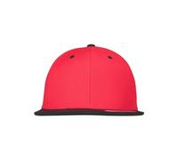 Flexfit Mütze Classic Snapback 2-tone - Gorro, unisex, Multicolor (Red/Blk), Talla única