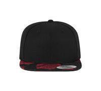 Flexfit Mütze Roses Snapback Gorro Unisex adulto, negro y rojo, Talla única