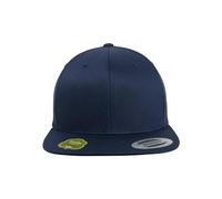 Flexfit Organic Cotton Snapback Gorra, Azul Marino, Talla única Unisex Adulto