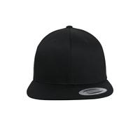 Flexfit Organic Cotton Snapback Unisex Gorra Negro 98% algodón, 2% elastán