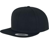 Flexfit Organic Cotton Snapback Unisex Gorra Negro 98% algodón, 2% elastán