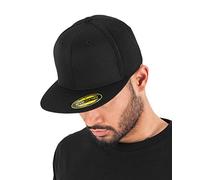 Flexfit Premium 210 Fitted Unisex Gorra Negro S-M 83% poliacrilico, 15% Lana, 2% elastán Regular