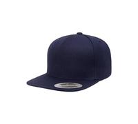 Flexfit Gorra Premium 5-Panel Snapback Unisex 80% acrílico 20% lana Azul marino Talla única