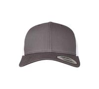 Flexfit Retro Trucker 2-Tone Gorra de béisbol, Opaco, Gris Oscuro/Blanco, Talla única Unisex Adulto