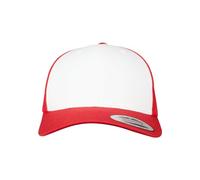 Flexfit Retro Trucker Colored Front, Gorra Unisex Adulto, Red/wht, Talla Única