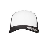 Flexfit Retro Trucker Colour Front Kappe blk / Wht Talla única