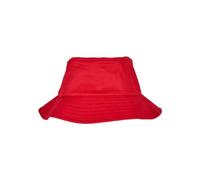 Flexfit Sombrero de Cubo de Sarga de algodón para niños, Rosso, Talla única