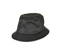 Flexfit Sombrero Unisex de Piel sintética, Color Negro, Talla única, Negro, Talla única