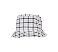 Flexfit Sombrero Bucket Check Unisex Adulto Blanco y gris Talla única