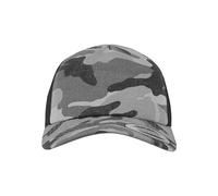 Flexfit Trucker Gorra, Camuflaje Oscuro/Negro, Talla única Unisex Adulto