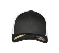 Flexfit Trucker Recycled Mesh Gorra de béisbol, Negro/Blanco, L/XL Unisex Adulto