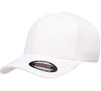 Flexfit Gorra Ajustada de Malla de Aire ultrafibra Sombrero, Blanco, L/XL Unisex Adulto