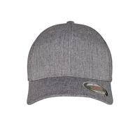 Flexfit Heatherlight Cap Gorra de béisbol, Melange Dark Grey, S/M Unisex Adulto