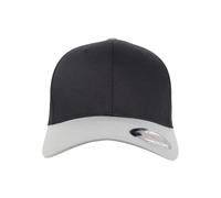 Flexfit Wooly Combed 2-Tone Gorra, Color Negro y Plateado, S/M Unisex Adulto