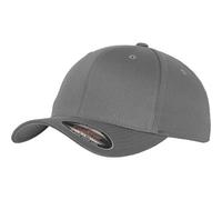 Flexfit 6277-Flexfit Wooly Combed Gorra de béisbol Unisex adulto, Gris (grey), L-XL