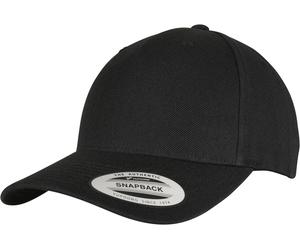 Flexfit YP CLASSICS 5-PANEL PREMIUM CURVED VISOR SNAPBACK CAP Negro Einheitsgröße