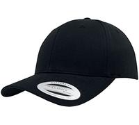 Flexfit Yupoong Gorra de béisbol Unisex con Visera Curvada y Parte Frontal Reforzada, con Cierre de plástico, tamaño Ajustable, Talla única, Negro, Talla única