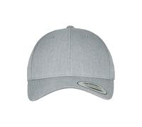 Flexfit Yupoong Gorra de béisbol Unisex con Visera Curvada y Parte Frontal Reforzada, con Cierre de plástico, tamaño Ajustable, Talla única, Gris, Talla única