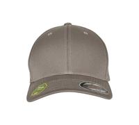 Flexfit Yupoong Gorra de béisbol Unisex de algodón orgánico con Banda Flexible en el Interior, Talla S/M o L/XL (Circunferencia de Cabeza de 54-61 cm) Gris pálido S/M