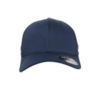 Flexfit Yupoong Gorra de béisbol Unisex de algodón orgánico con Banda Flexible en el Interior, Talla S/M o L/XL (Circunferencia de Cabeza de 54-61 cm), Azul Marino, S/M