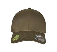 Flexfit Yupoong Gorra de béisbol Unisex de algodón orgánico con Banda Flexible en el Interior, Talla S/M o L/XL (Circunferencia de Cabeza de 54-61 cm), Verde Oliva, S/M