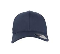 Flexfit Yupoong Gorra de béisbol Unisex de algodón orgánico con Banda Flexible en el Interior, Talla S/M o L/XL (Circunferencia de Cabeza de 54-61 cm) Azul Marino L/XL
