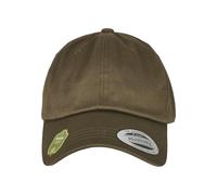 Flexfit Yupoong Gorra Unisex de algodón orgánico con Visera Curvada, Gorra de béisbol de algodón orgánico, tamaño Ajustable, Talla única, Verde Oliva, Talla única