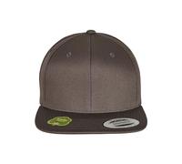 Flexfit Yupoong Gorra Unisex Snapback de algodón orgánico con Visera Recta, Gorra de béisbol de algodón orgánico, tamaño Ajustable, Talla única, Gris Oscuro, Talla única