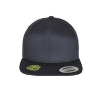Flexfit Yupoong Gorra Unisex Snapback de algodón orgánico con Visera Recta, Gorra de béisbol de algodón orgánico, tamaño Ajustable, Talla única, Darknavy, Talla única