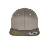Flexfit Gorra Snapback de algodón orgánico, visera recta, Gris pálido Talla única Unisex