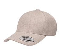 Flexfit /Yupoong YP Classics - Gorra con visera curvada de 5 paneles para hombre, jaspeado, OSFA, Gris (Heather), talla única