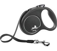 Flexi black design m 5 m negro, verde perro correa retráctil